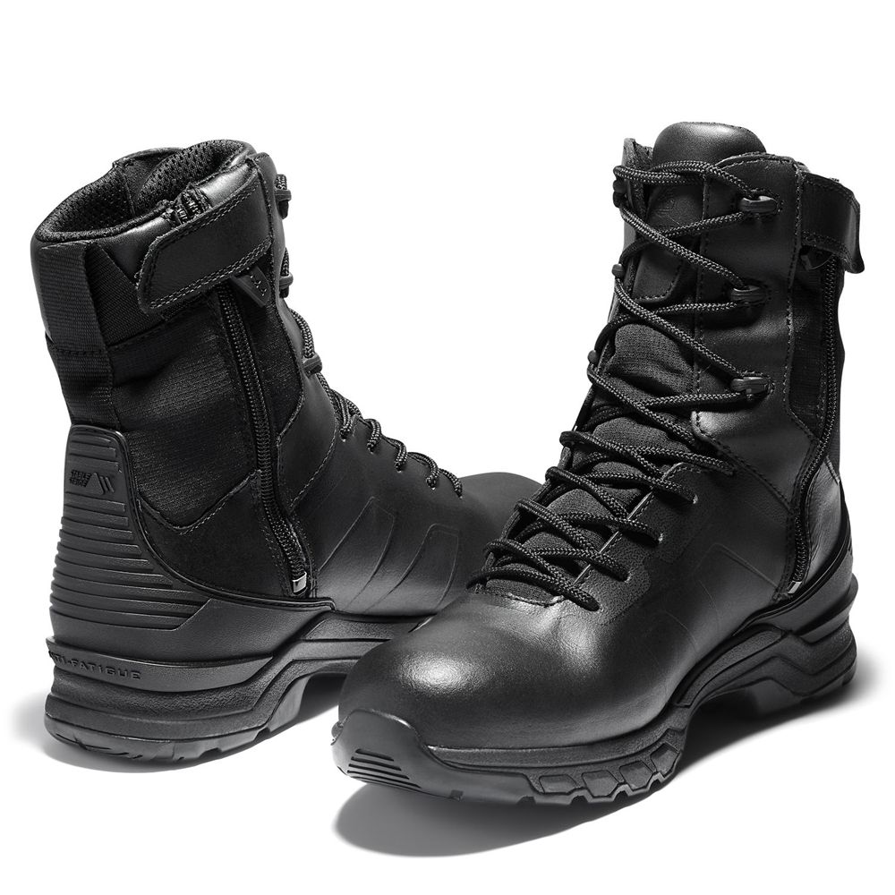 Botas de Trabajo Timberland Hombre Pro® Hypercharge 8\" Soft Toe Negras - Chile OWK-327495
